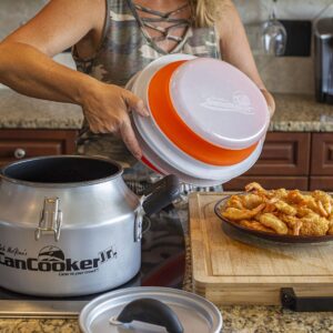 CanCooker Collapsible Plastic Batter Bowl | Mess Free Breading Shaker Container & Batter Mixer | Perfect for Fish Frying, Fried Chicken, Onion Rings, Wings & More