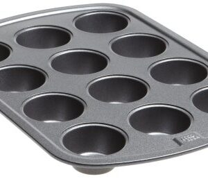 Good Cook 04032 12 Cup Mini Muffin Pan, Steel, 12 Cup, Mini