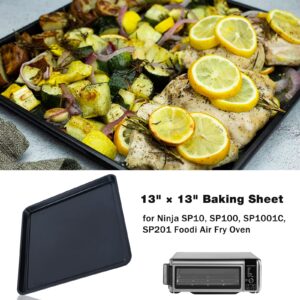 Professional 13" × 13" Baking Sheet, Cookie Sheet Pan, Nonstick Bakeware for SP101, SP100, SP1001C, SP201 Foodi Air Fry Oven, Sheet Pan for Foodi 8-in-1 Air Fry Oven, Non-Stick Pan for SP100