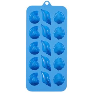 seashells silicone candy mold, 15 count