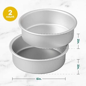 Wilton Small and Tall Aluminum 2 x 6-inch Layer Cake Pan Set, 2- Piece