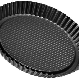 Zenker Non-Stick Carbon Steel Flan/Tart Pan, 11-Inch, grey