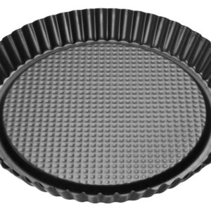 Zenker Non-Stick Carbon Steel Flan/Tart Pan, 11-Inch, grey