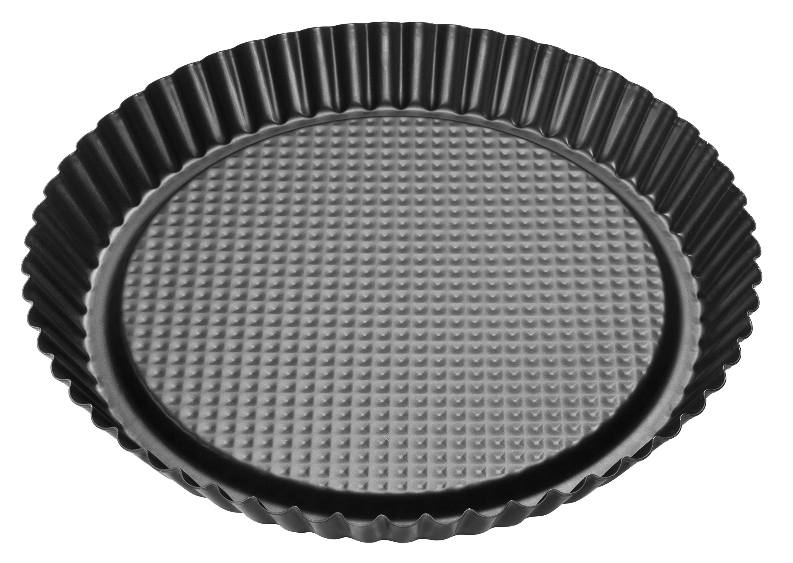 Zenker Non-Stick Carbon Steel Flan/Tart Pan, 11-Inch, grey