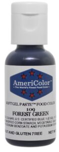 americolor, forest green, 75 ounce bottle, soft gel paste food color