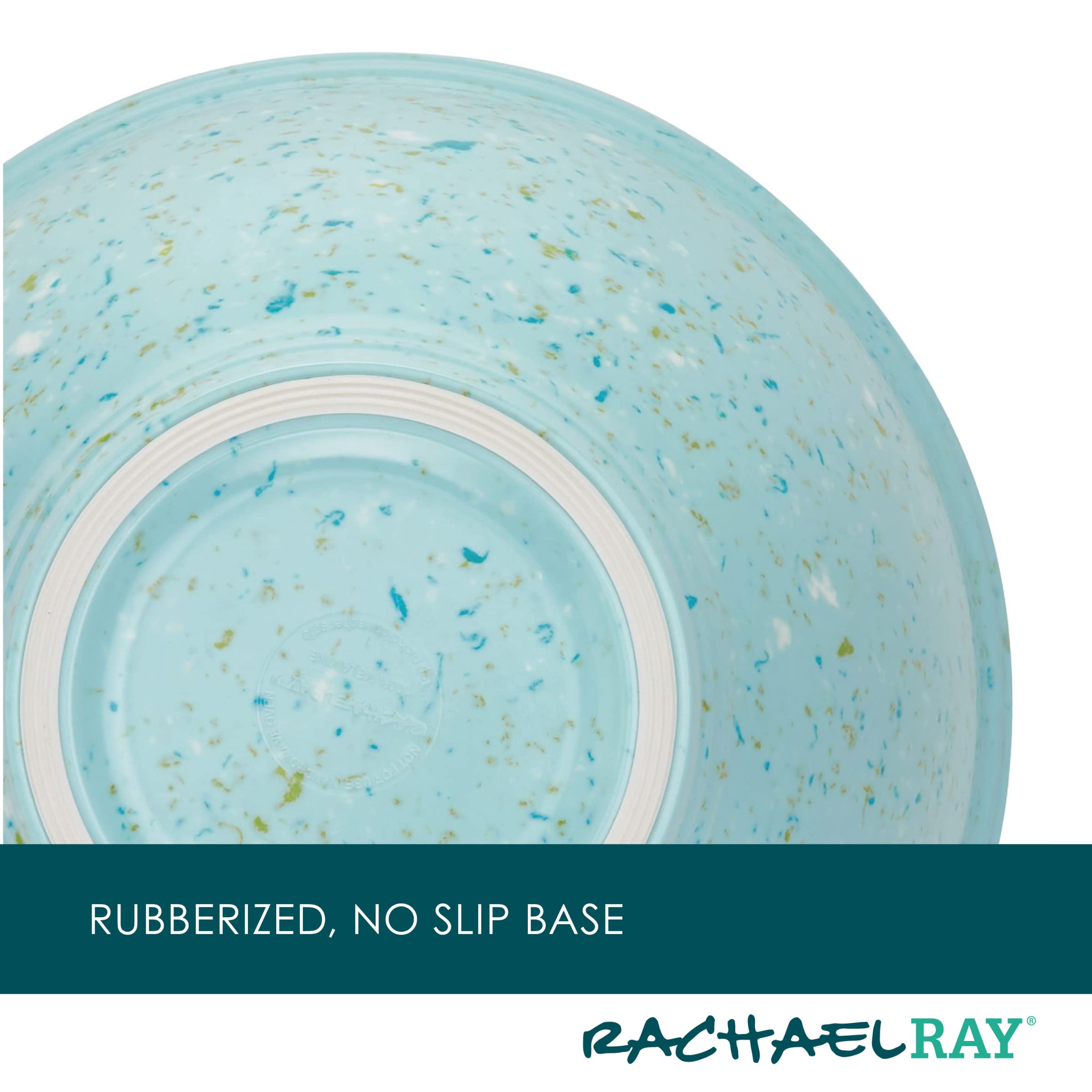 Rachael Ray Accessories Kitchen Pantryware Multi Purpose/Salad Serveware/Melamine Garbage Bowl, Agave Blue,1 gallon