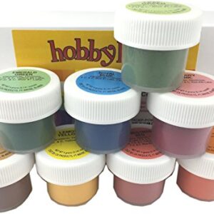 Hobbyland CK Products Powder Food Color Kit, 8 Colors, 4 Gram Jars, Professional Powder Food Color Set