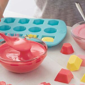 Wilton Silicone Gem Shapes Candy Mold, 12-Cavity