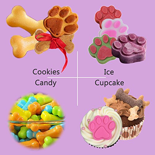 Food Grade Silicone Mold, IHUIXINHE Non-stick Ice Cube Mold, Jelly, Biscuits, Chocolate, Candy, Cupcake Baking Mould, Muffin pan