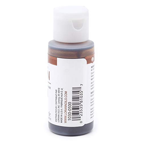 LorAnn Brown Liquid Food Color, 1 ounce squeeze bottle