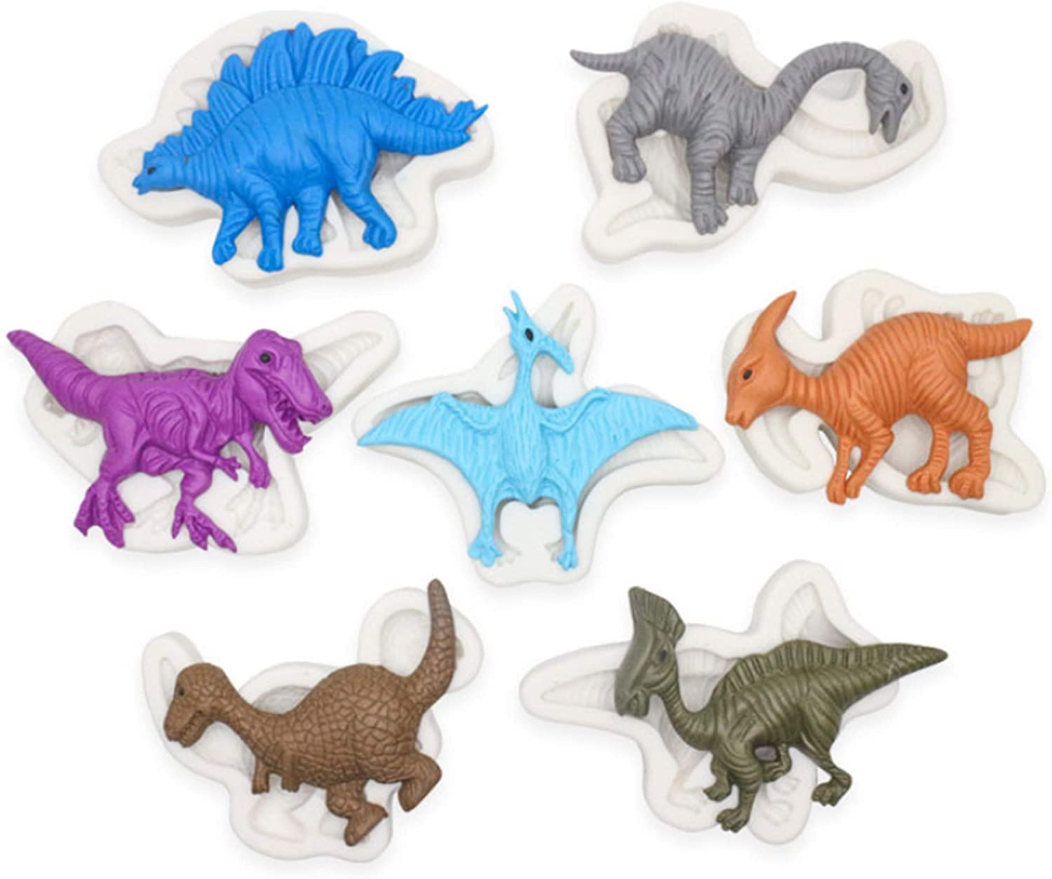 Dinosaur Silicone Fondant Cake Mold Kitchen Baking Mold Cake Decorating Moulds Modeling Tools, Gummy Sugar Chocolate Candy Cupcake Mold