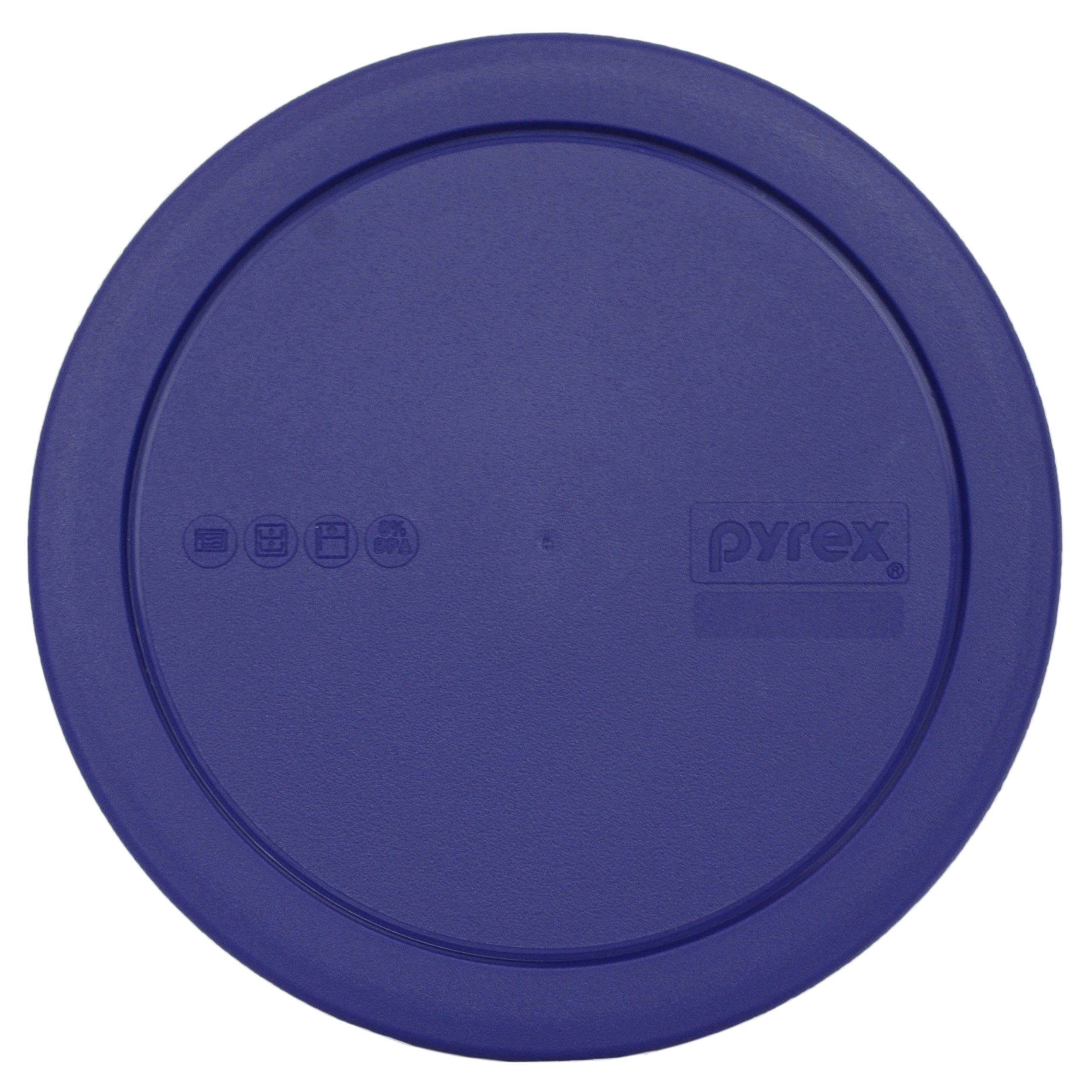 Pyrex (1) 325-PC Blue 2.5 Quart (1)323-PC Red 1.5 Quart (1) 322-PC Blue 1 Quart Mixing Bowl Lids Made in the USA