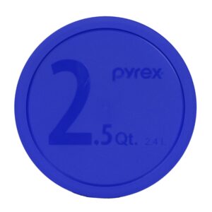 Pyrex (1) 325-PC Blue 2.5 Quart (1)323-PC Red 1.5 Quart (1) 322-PC Blue 1 Quart Mixing Bowl Lids Made in the USA