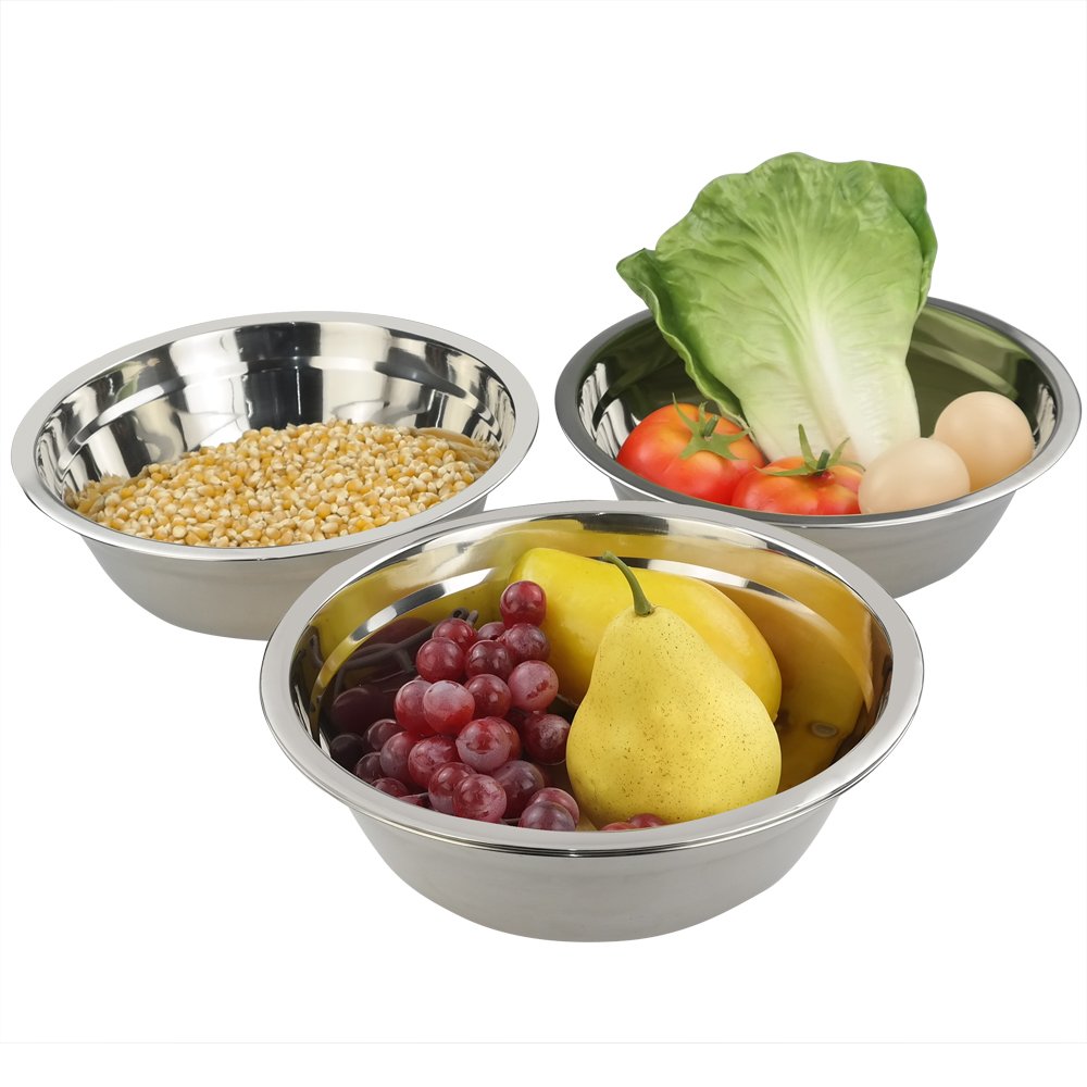 Eagrye Stainless Steel Mixing Bowls/Metal Prep Bowls, Set of 4