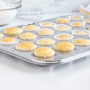 Fox Run Mini Muffin Pan, 24 Cup, Stainless Steel