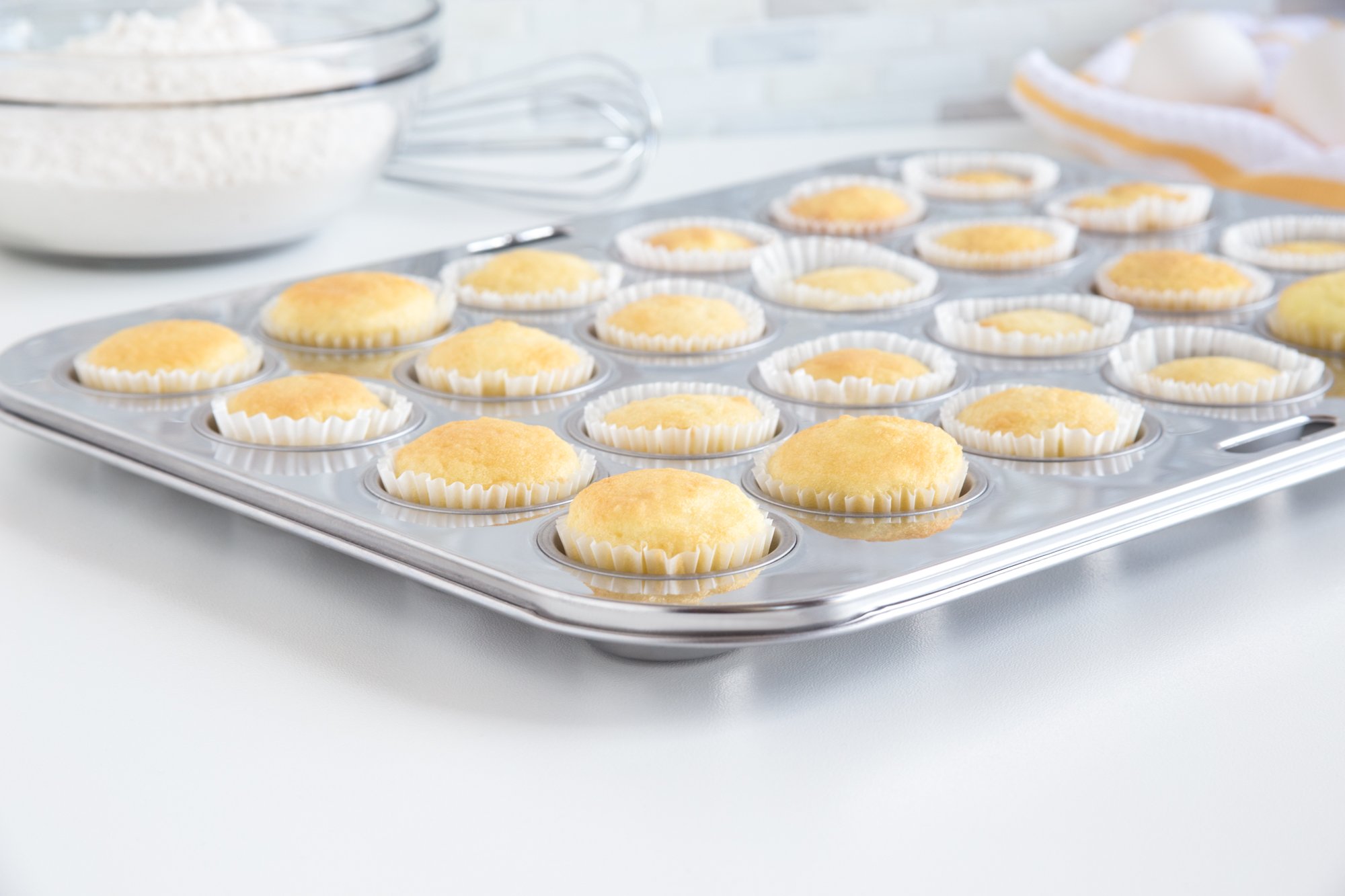 Fox Run Mini Muffin Pan, 24 Cup, Stainless Steel