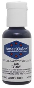 americolor soft gel paste food color, 75-ounce, ivory