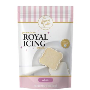 Whimsy Cookie Company PREMIUM White Royal Icing Mix, 16 oz