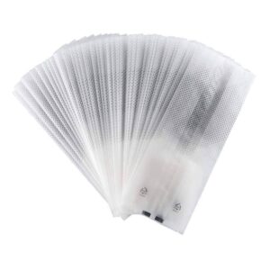 200pcs Translucent Plastic Bags, BetterJonny Cellophane Bags with 200Pcs Hand Made Stickers for Cookie, Cake, Chocolate, Candy, Bakery Party Supplies