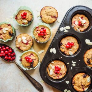 TAOUNOA Muffin Tin, 12-Well Nonstick Cupcake Pan Set of 2, Heavy Duty Steel Muffin Pan