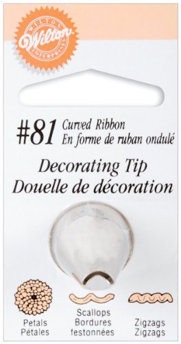 Wilton Decorating Tip, No.81 Curved Ribbon