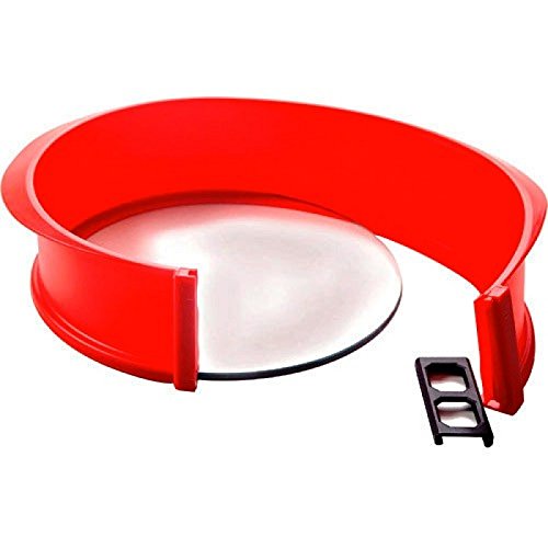 Norpro Silicone Springform Pan with Glass Base, 9in/23cm, As Shown