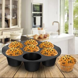 Air Fryer Silicone Cupcake Pan - 3.5-5.8l Air Fryer Egg Bites Mold Nonstick Muffin Pan Egg Cups Molds Silicone Muffin Pan For Air Fryer Accessories - 7 Mini Muffin Maker Cupcake Tray Baking Mold