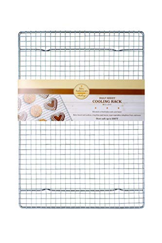 Mrs. Anderson’s Baking Half Sheet Baking and Cooling Rack, 16.5 x 11.75-Inches