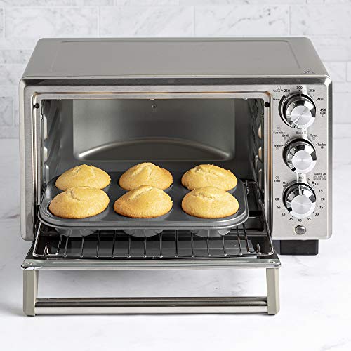 Ecolution EIOGY-1204 Toaster Oven Bakeware 4Piece Set | Nonstick Heavy Duty Carbon Steel,Gray