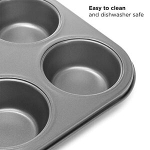 Ecolution EIOGY-1204 Toaster Oven Bakeware 4Piece Set | Nonstick Heavy Duty Carbon Steel,Gray