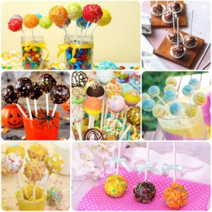 JULMELON Cake Pop Mold,12pcs Capacity Silicone Cake Pop Mold Set, Cake Pop Maker with 100pcs Cake Pop Sticks 100pcs Candy Treat Bags100pcs Gold Ties for Lollipop Candy Chocolate Making and Packing