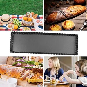 Cyimi Rectangular Tart Pan 14 Inch Nonstick Quiche Pie Pan with Removable Bottom Tart Pan for Pies, Quiche Bakeware, Cheese Cakes, Desserts