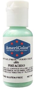 americolor, pistachio, 0.75 ounce bottle, soft gel paste food color