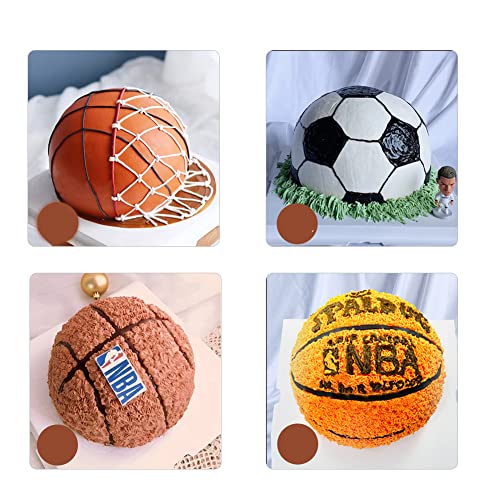 8 Inch Hemisphere, Football Cake Pan, Half Ball Cake Mold,Kids DIY 3D Soccer Birthday Cake Pan, Aluminum Alloy Nonstick Baking Tools (8 inch)