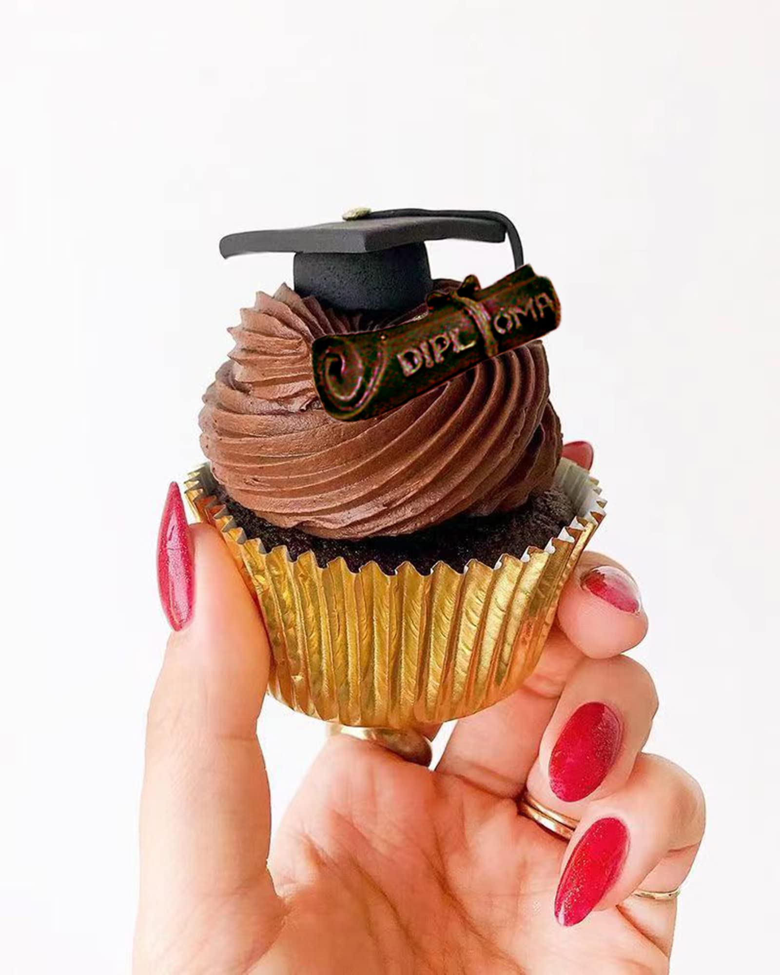 FantasyBear 3 Graduation Candy Mold,Grad Cap Diploma Mould Doctoral Cap Congrats Grad Congratulations Candy Jelly Chocolate Mould for Grad Party Cake Cupcake Topper Decoration