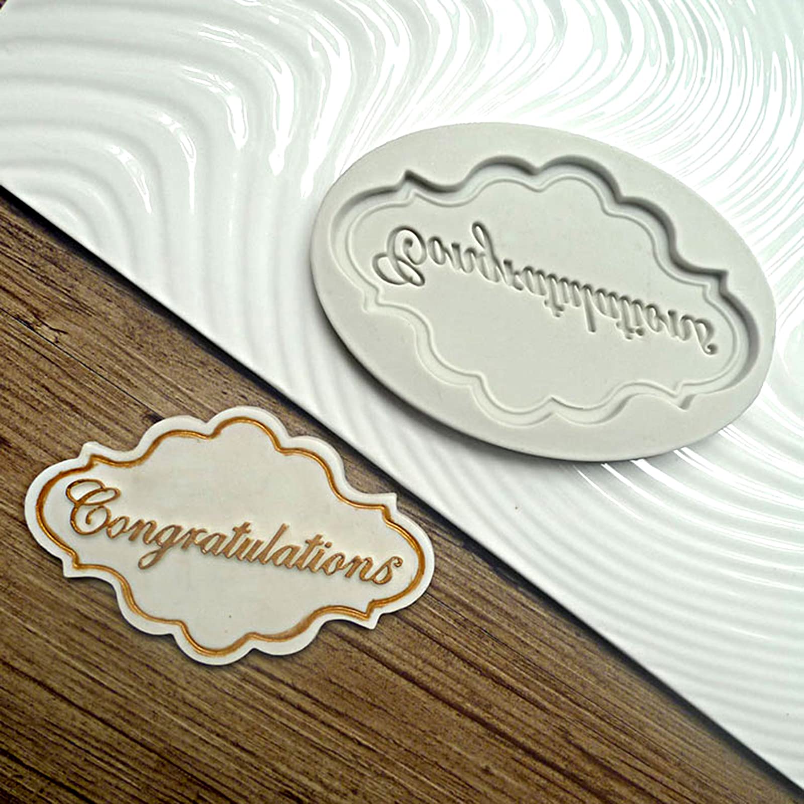 FantasyBear 3 Graduation Candy Mold,Grad Cap Diploma Mould Doctoral Cap Congrats Grad Congratulations Candy Jelly Chocolate Mould for Grad Party Cake Cupcake Topper Decoration