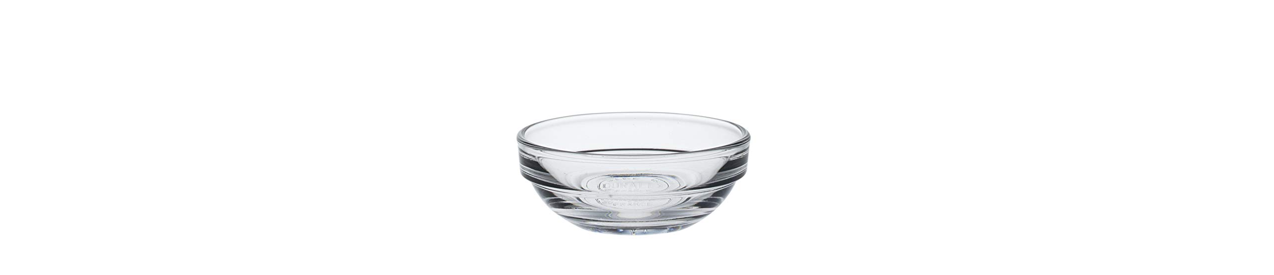 Duralex Made In France Lys Stackable Glass Bowl (Set of 4), 1 oz., 2.3 Inches, Clear