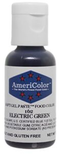 americolor gel paste food color, electric green