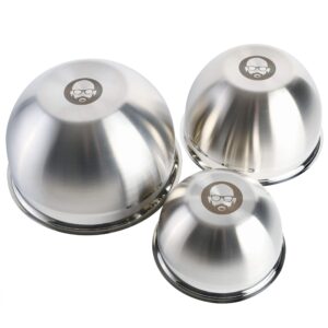 Babish Stainless Steel Mixing Bowl Set, 3-Piece
