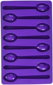 wilton spoon-shaped silicone candy mold, purple