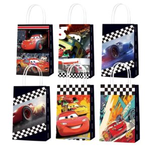 20Pcs Kids Car Party Supplies,Candy Gift Bags Hard Paper Goodie Treat Bag for Birthday