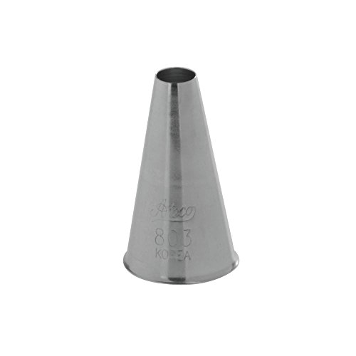 Ateco # 803 - Plain Pastry Tip .31'' Opening Diameter- Stainless Steel