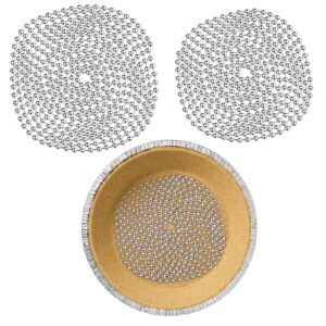 ferraycle 2 pieces pie weights for baking pie crust weights chain stainless steel baking beads pie weights for dough kitchen cooking (6 ft, 10 ft)