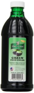 chef-o-van food coloring, green, 16 ounce