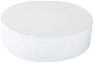 oasis supply dummy round cake, 14" x 4", white