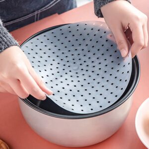Multipurpose Silicone Liner for Steamer, Air Fryer, Pressure Cooker: Upgraded Reusable Air Fryer Liners, Silicone Baking Mat Steamer Liner, AirFryer Accessory Parchment Paper Replacement 6"-12"