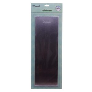 12 inch plain cake scraper decorating comb - stainless steel