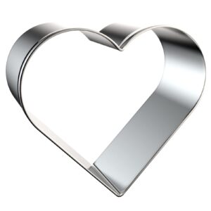 Heart Cookie Cutter Set Large/Small/Mini - 5 Inch, 4 Inch, 3 Inch, 2 Inch - 4 Piece Valentine's Heart Shaped Cookie Cutters Shapes Biscuit Molds for Baking - Stainless Steel