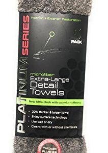 All Purpose 3 PACK Microfiber Towels Extra-Large 16x14in Platinum Series Detail Towels