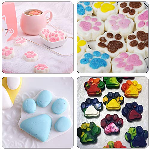 Puppy Dog Paw and Bone Silicone Molds, Sonku Silicone Trays Candy Molds for Chocolate, Candy, Jelly, Ice Cube, Dog Treats (5Pcs/set)